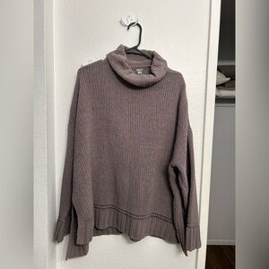 Aerie Chanille Oversized Cowl Neck Sweater